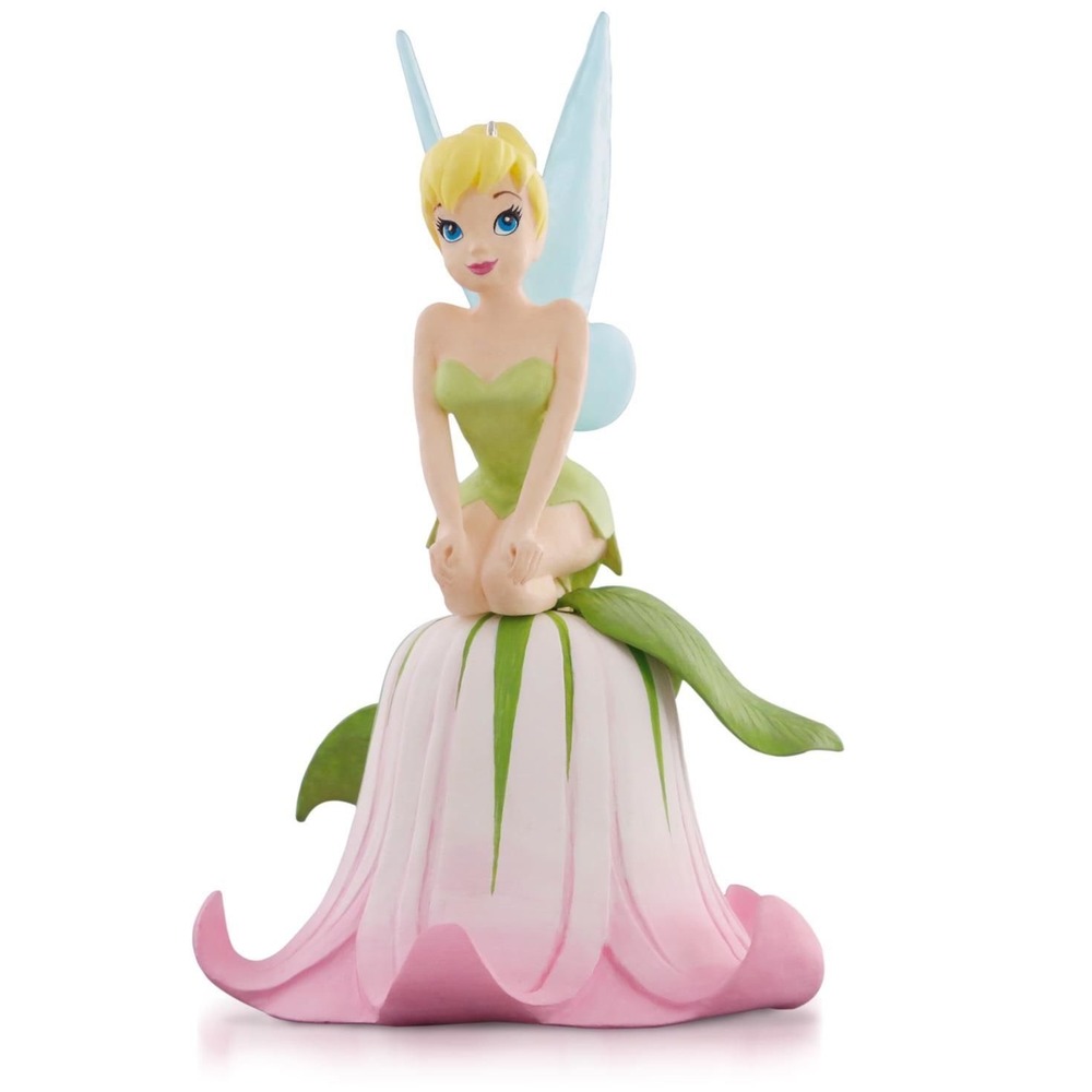 2015 Disney Hallmark Woodland Wonder Tinkerbell pink green fairy Christmas